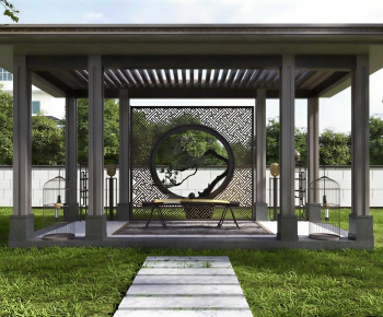 New Chinese Style Courtyard/landscape-ID:118328094