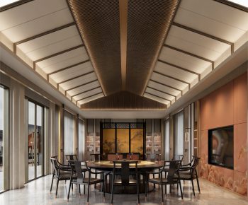 New Chinese Style Dining Room-ID:142529034
