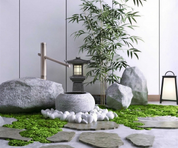 Japanese Style Rockery Waterscape-ID:257680897