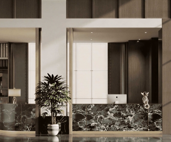 Modern Reception Desk-ID:647445927