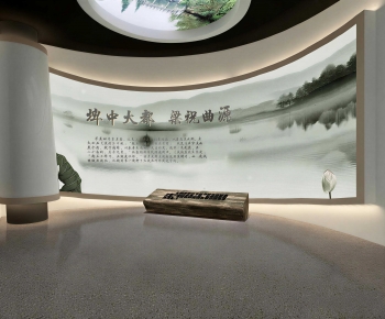 New Chinese Style Exhibition Hall-ID:584947117