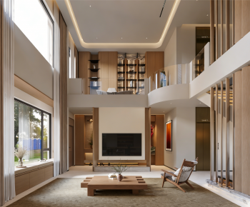 Modern A Living Room-ID:730758919