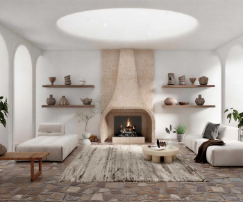 Wabi-sabi Style A Living Room-ID:763911969