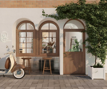 Retro Style Facade Element-ID:254930975