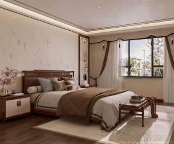 New Chinese Style Bedroom-ID:582772977