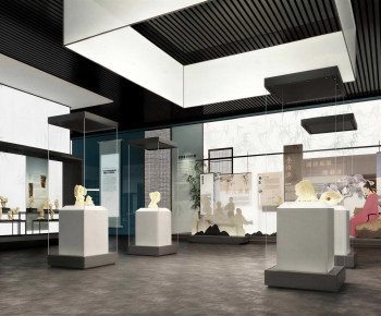 New Chinese Style Exhibition Hall-ID:671780172