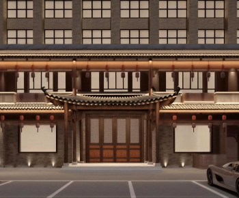New Chinese Style Facade Element-ID:402821068