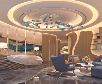 New Chinese Style Lobby Hall-ID:834611896