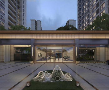 New Chinese Style Appearance Of Commercial Building-ID:967247018