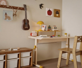 Nordic Style Computer Desk And Chair-ID:732937102