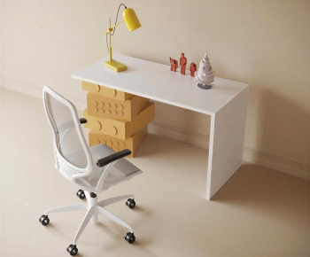 Modern Computer Desk And Chair-ID:420727018