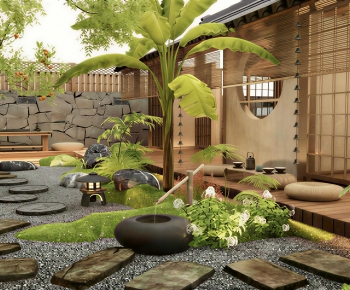 Japanese Style Courtyard/landscape-ID:679411892
