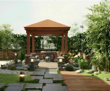 New Chinese Style Courtyard/landscape-ID:953279978