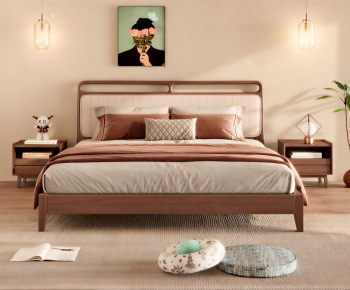 Modern Double Bed-ID:760154014