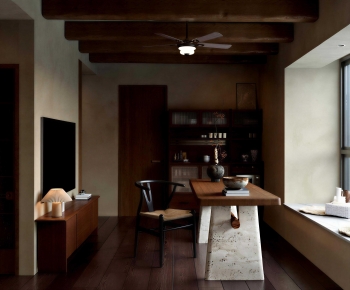 Wabi-sabi Style A Living Room-ID:960323101