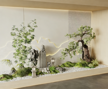 New Chinese Style Plant Landscaping-ID:887271889