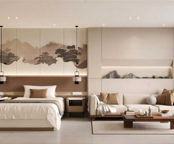 New Chinese Style Bedroom-ID:577557098
