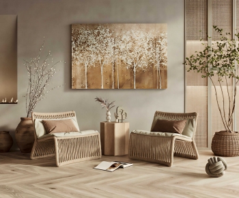 Wabi-sabi Style Lounge Chair-ID:941240836