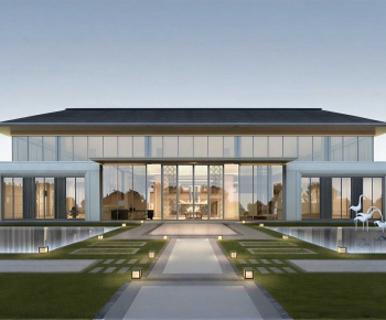 New Chinese Style Appearance Of Commercial Building-ID:166713959