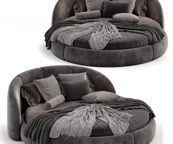Modern Round Bed-ID:857857945