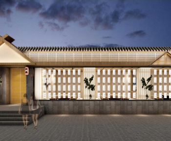 New Chinese Style Facade Element-ID:995090018
