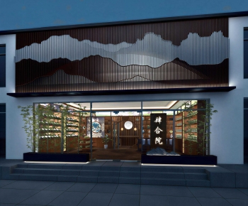 New Chinese Style Facade Element-ID:613823892