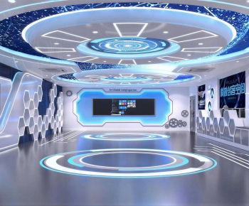 Modern Exhibition Hall-ID:124684105