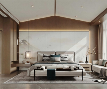 New Chinese Style Bedroom-ID:227194077