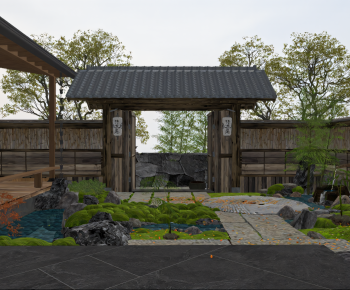 Japanese Style Courtyard/landscape-ID:289623021