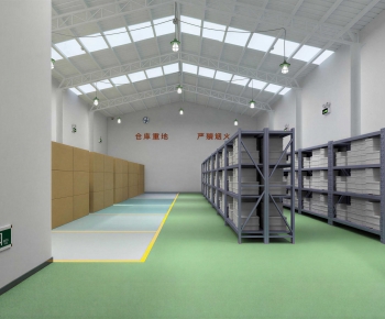 Modern Factory Floor/warehouse-ID:668745994