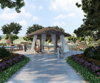 New Chinese Style Park Landscape-ID:953309069