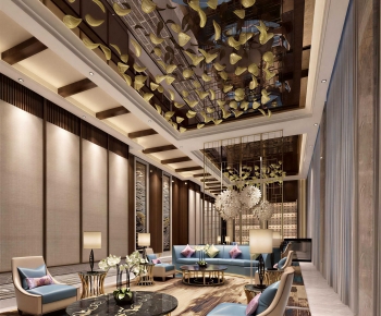 New Chinese Style Lobby Hall-ID:114079955