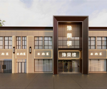 New Chinese Style Facade Element-ID:282830953