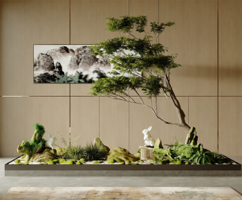 New Chinese Style Plant Landscaping-ID:423264036