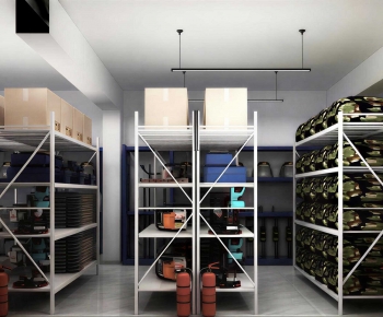 Modern Factory Floor/warehouse-ID:886801964