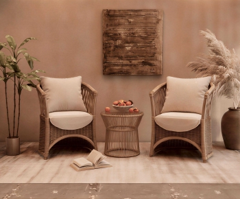 Wabi-sabi Style Lounge Chair-ID:280761009