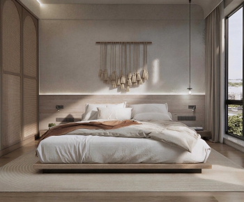 Wabi-sabi Style Bedroom-ID:605859855