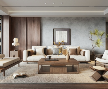 Wabi-sabi Style A Living Room-ID:155478002