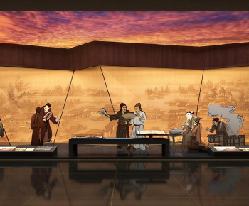 New Chinese Style Exhibition Hall-ID:981837031
