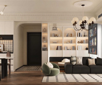 French Style A Living Room-ID:288438086