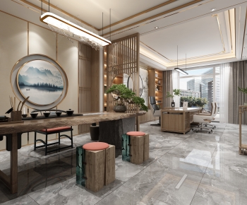 New Chinese Style Manager's Office-ID:150327923