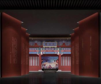 New Chinese Style Exhibition Hall-ID:666487938