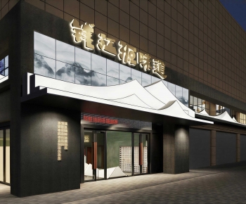 New Chinese Style Facade Element-ID:367693901