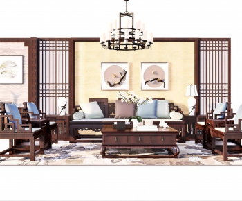 Chinese Style Sofa Combination-ID:935616975