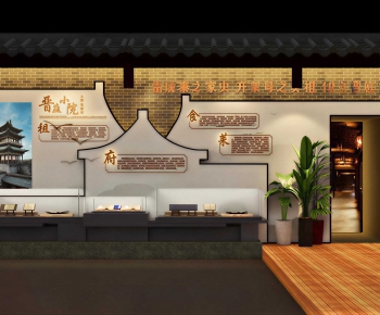 New Chinese Style Exhibition Hall-ID:327198035