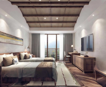 Wabi-sabi Style Guest Room-ID:100034002