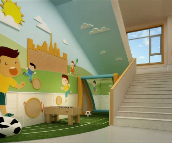 Modern Children's Kindergarten-ID:740705975