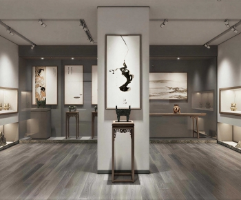 New Chinese Style Exhibition Hall-ID:986356971