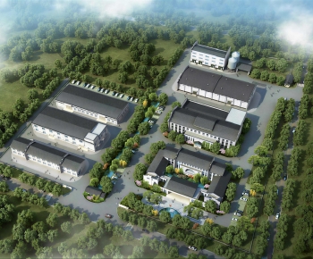 New Chinese Style Architectural Bird's-eye View Planning-ID:347014905