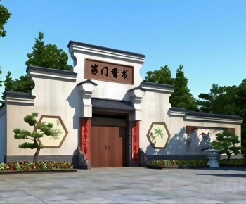 Chinese Style Facade Element-ID:486489061